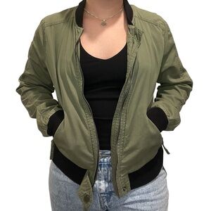 Green Bomber Jacket
